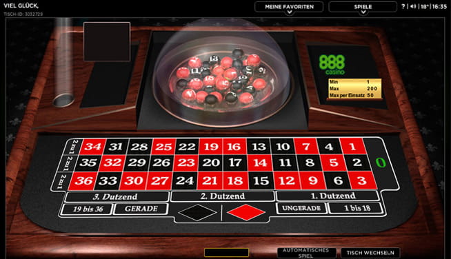 does 888 casino have live roulette